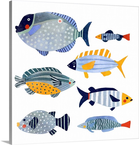 Patterned Fish I | Great Big Canvas