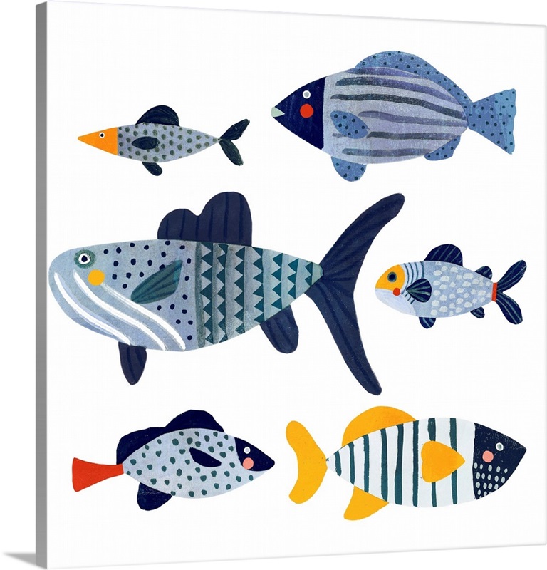 Patterned Fish II | Great Big Canvas