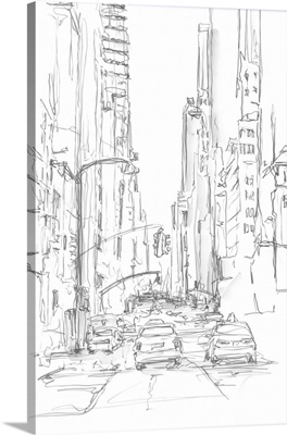 Pencil Cityscape Study IV