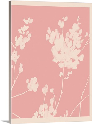 Pink Wildflower Silhouette II
