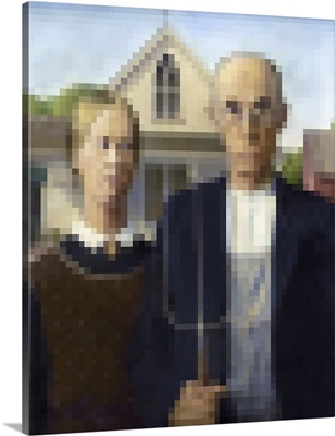 Pixelated American Gothic