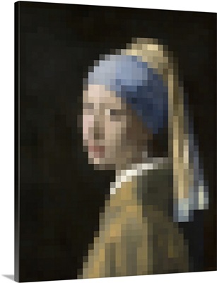 Pixelated Girl With A Pearl Earring