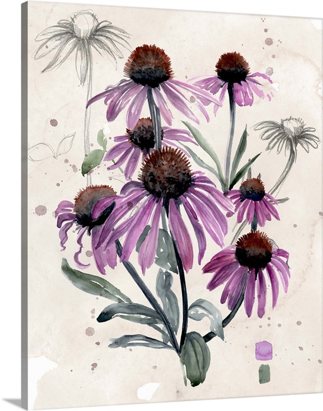 Purple Wildflowers I Wall Art, Canvas Prints, Framed Prints, Wall Peels