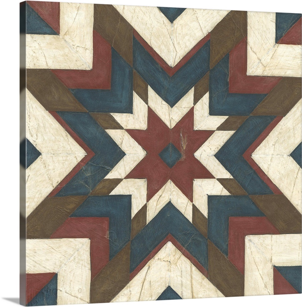 Quilt Motif II Wall Art, Canvas Prints, Framed Prints, Wall Peels