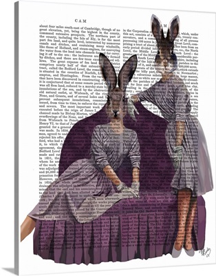 Rabbits in Purple