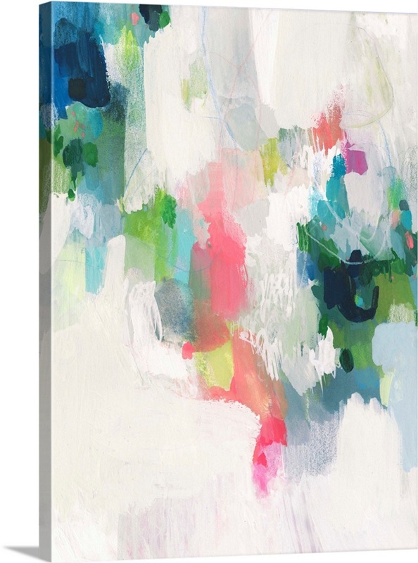 Teal White Raspberry Raspberry & Teal II | Great Big Canvas