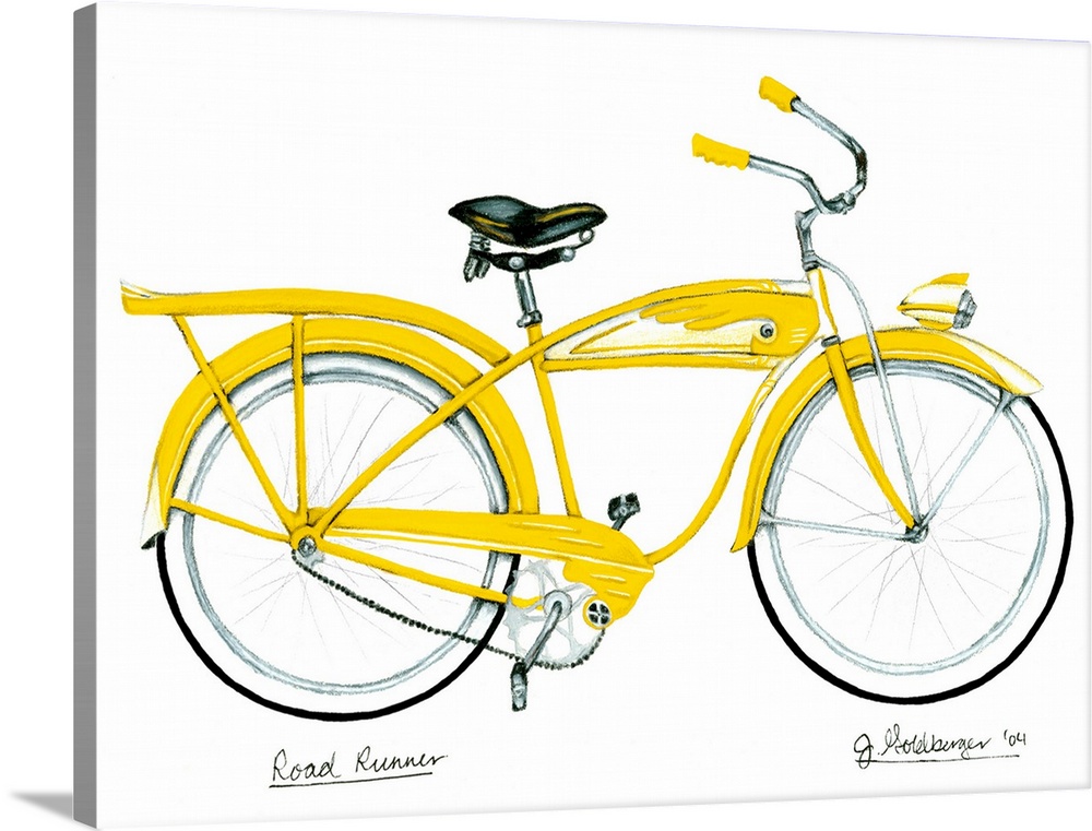 Retro Yellow Bicycle