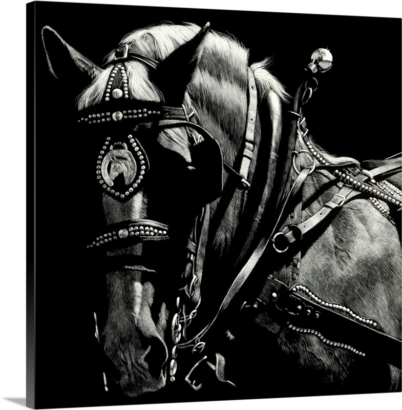 Rigging II Scratchboard Art Wall Art, Canvas Prints, Framed Prints