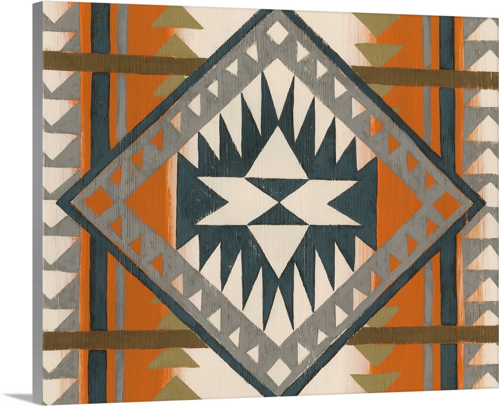 Contemporary pattern artwork using southwestern designs.