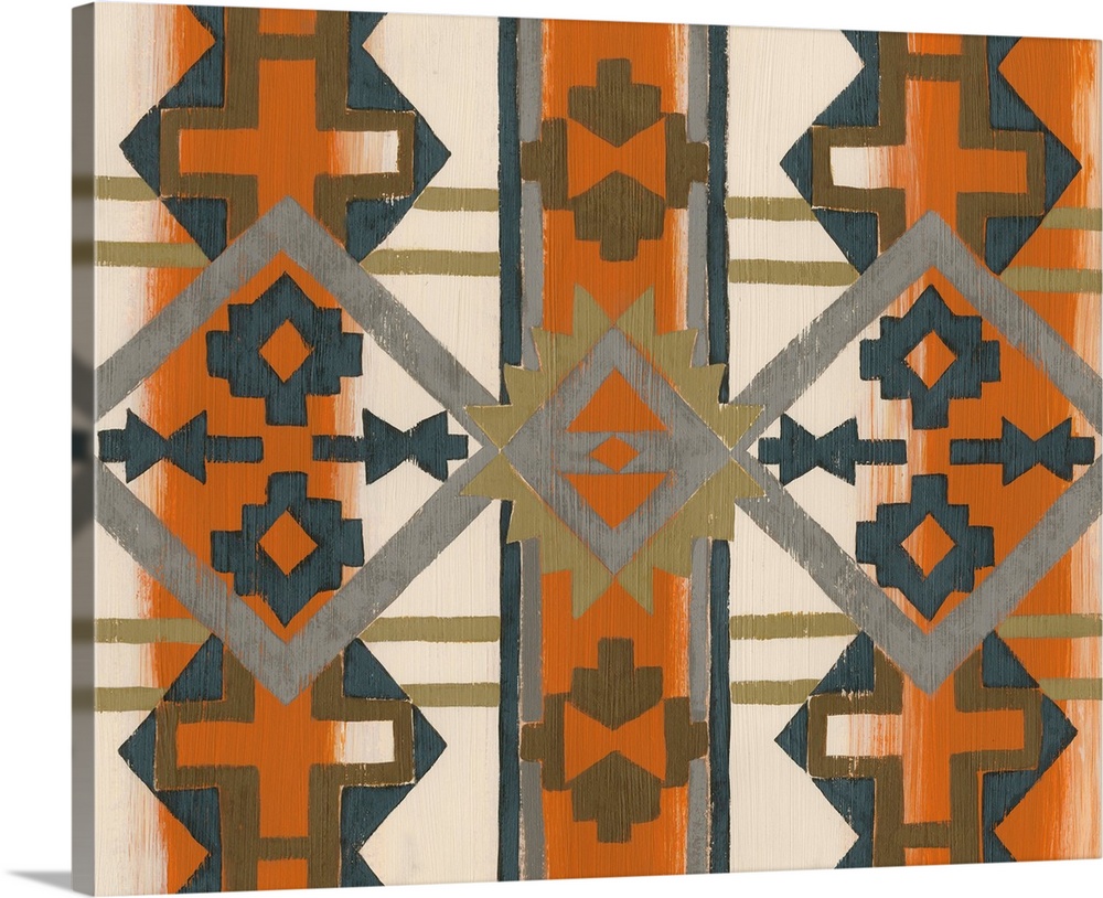 Contemporary pattern artwork using southwestern designs.