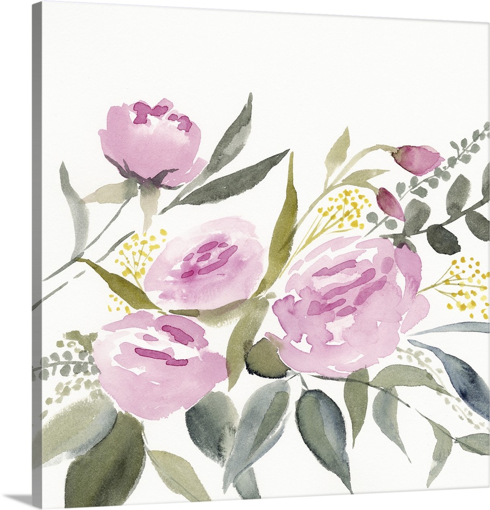 Rosebud Watercolor I Wall Art, Canvas Prints, Framed Prints, Wall Peels