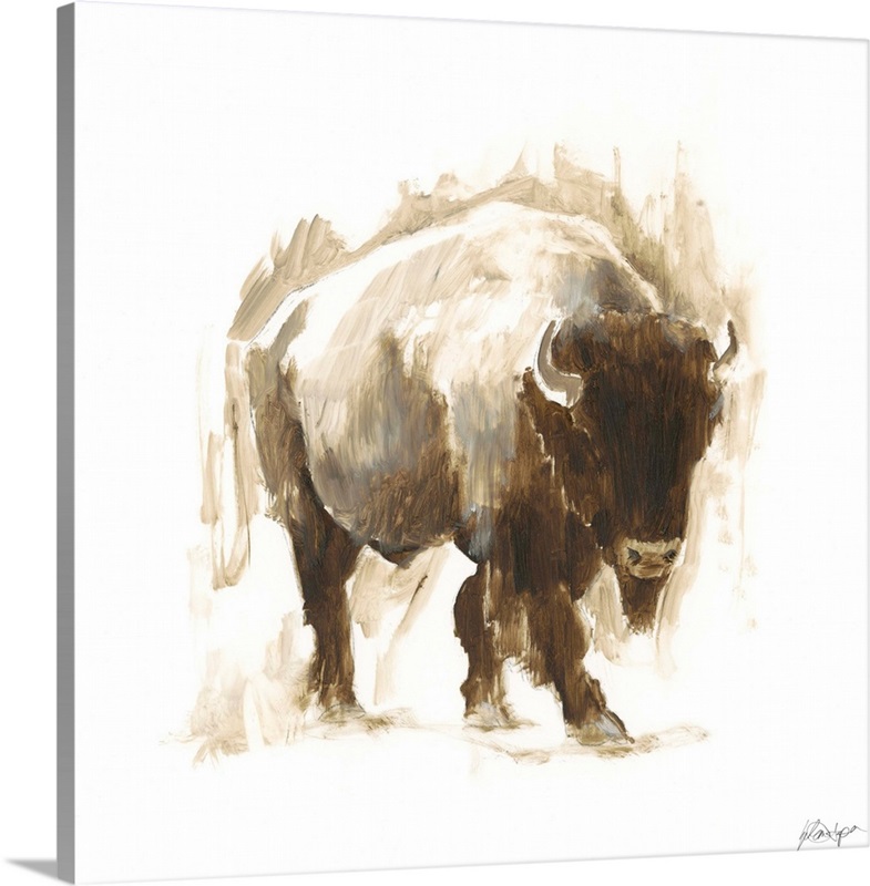 Rustic Bison I Wall Art, Canvas Prints, Framed Prints, Wall Peels ...