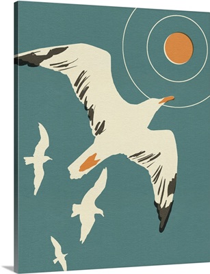 Seagull Block Print II