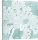image thumbnail of Seaweed illustration in white on an aquamarine blue background.
