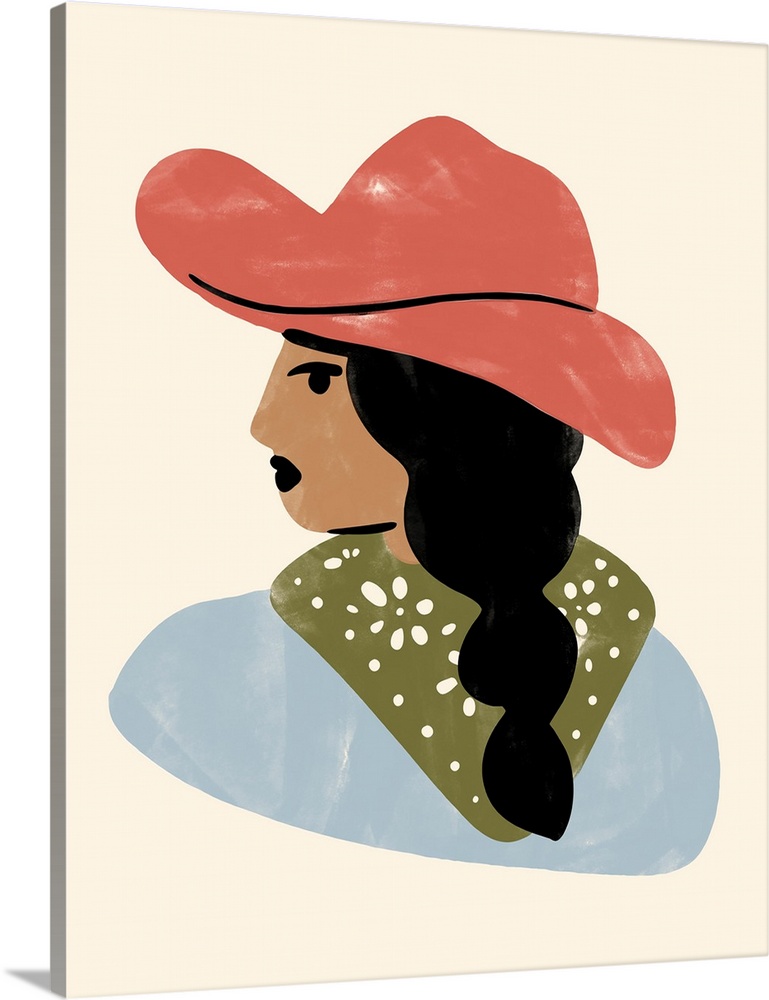 Simple Cowgirl Portrait I