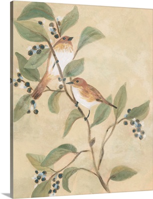 Songbird On Branch Fresco II