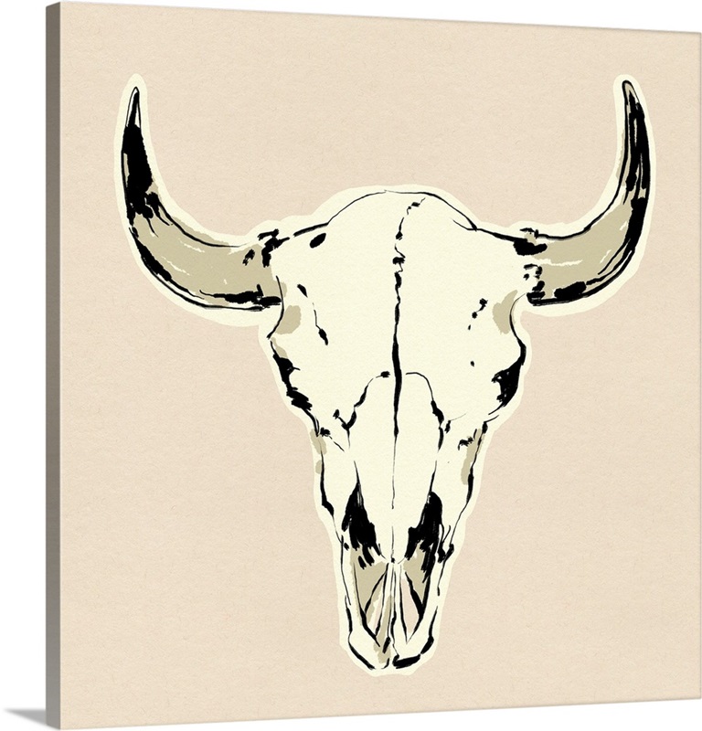 Steer Skull I Wall Art, Canvas Prints, Framed Prints, Wall Peels