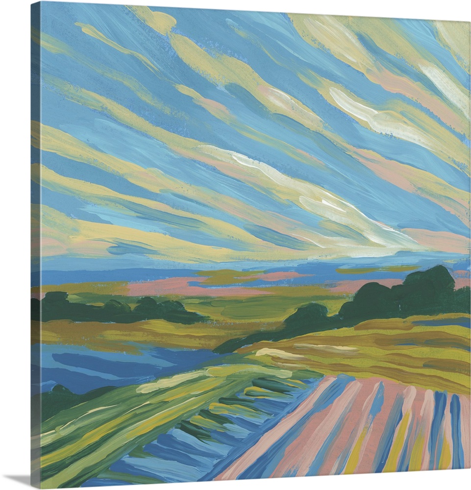 Striped Fields I