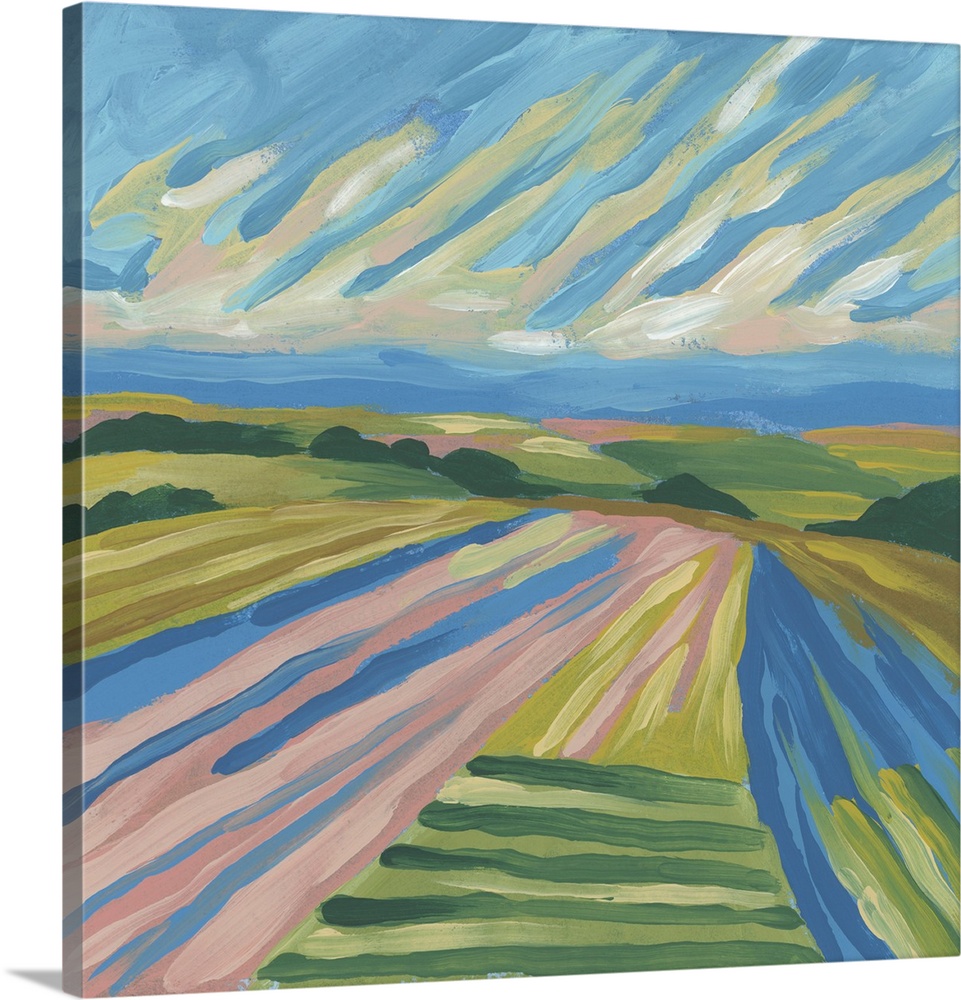 Striped Fields II