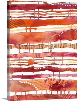 Tangerine Stripes I
