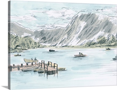 Tinted Lake Sketch II