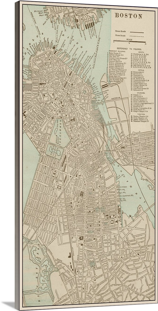 Tinted Map of Boston