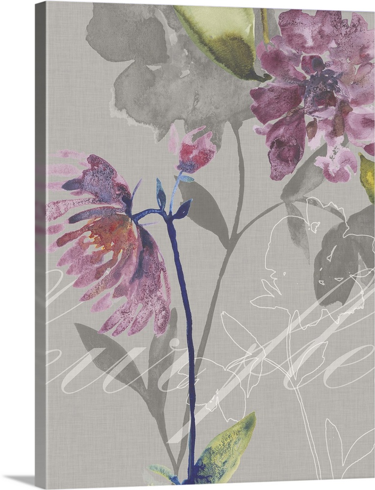 Violette Fleur II Wall Art, Canvas Prints, Framed Prints, Wall Peels |  Great Big Canvas