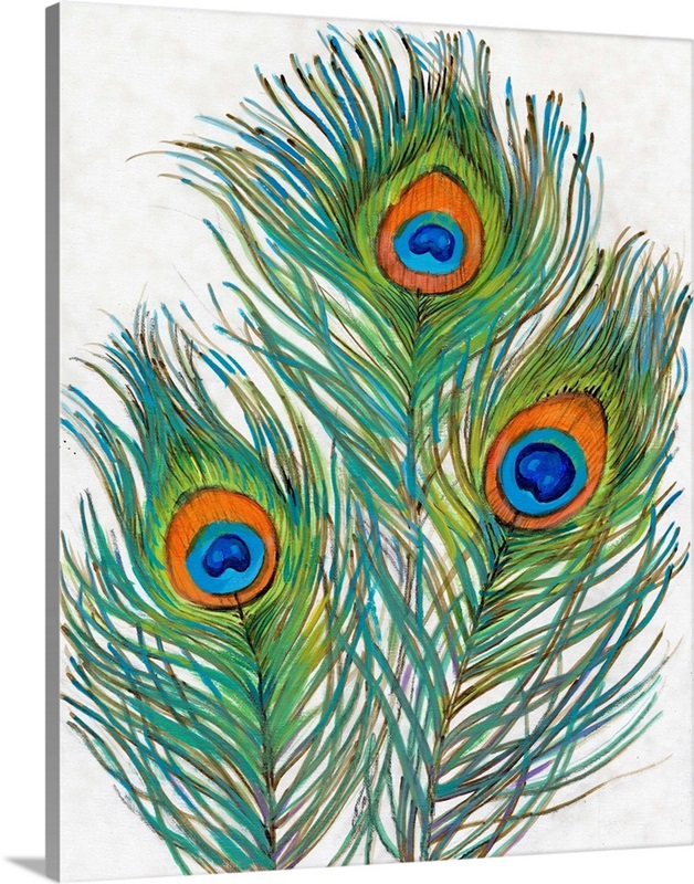 Large Peacocks w/Colorful Feathers (Set of 2)