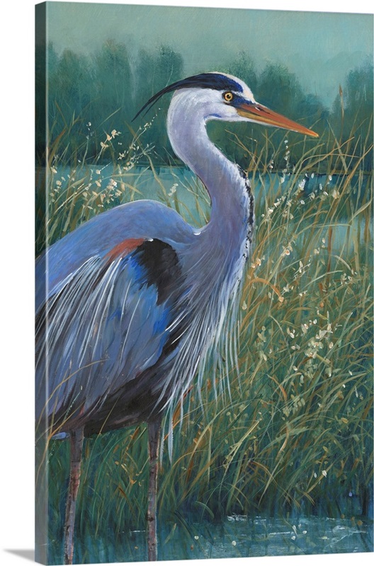 Wading Heron II | Great Big Canvas