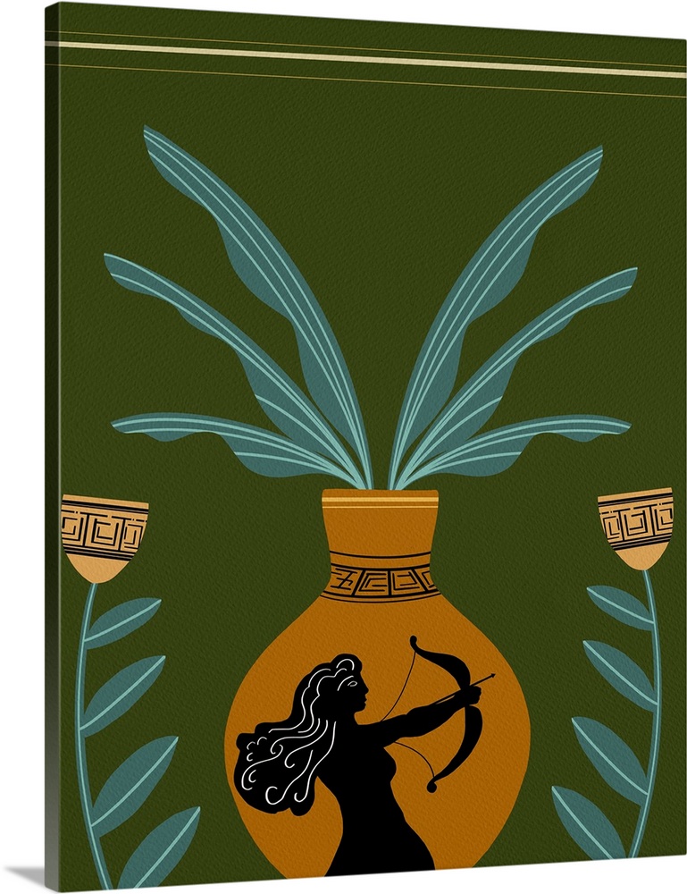 Warrior Goddess Vase II