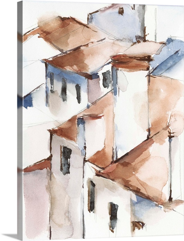 White Cottages II | Great Big Canvas