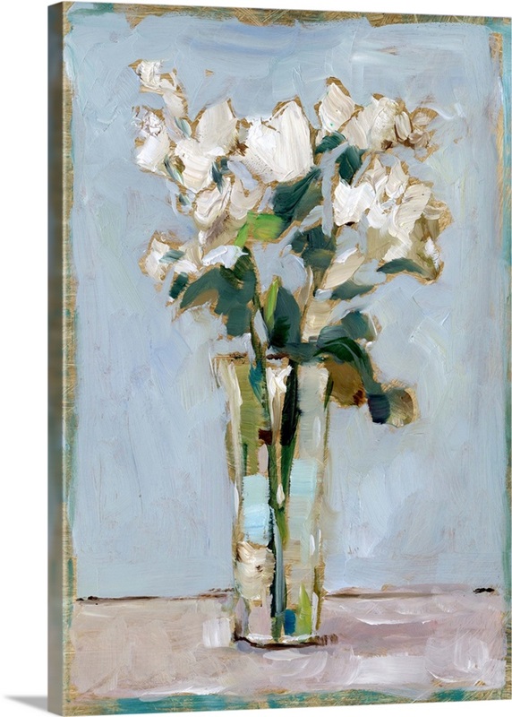 White Floral Arrangement I | Great Big Canvas