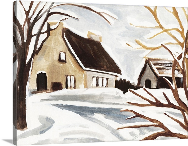 Winter Cottage II | Great Big Canvas