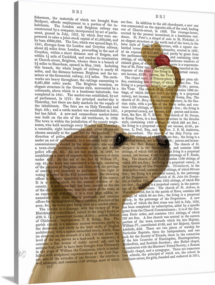 Yellow Labrador Ice Cream Wall Art, Canvas Prints, Framed Prints, Wall