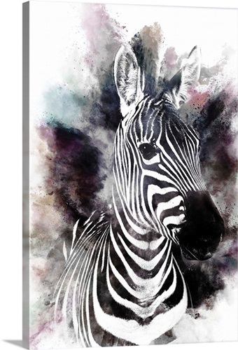 Rainbow Zebra Wall Art, Canvas Prints, Framed Prints, Wall Peels ...
