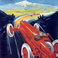 Terza Coppa Etna, Auto Road Rally, Vintage Poster, by Fra... image thumbnail
