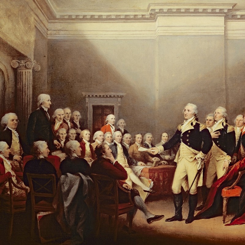 Signing the Declaration of Independence, 4th July 1776, c.1817 Wall Art