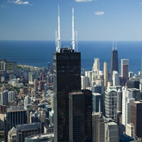 Chicago Skyline With Cubs World Series T-Shirt by Panoramic Images - Pixels