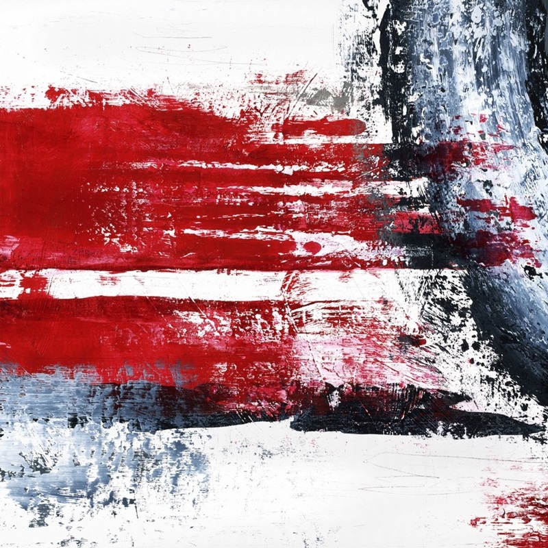 Modern Red White and Blue Wall Art & Canvas Prints Modern Red White