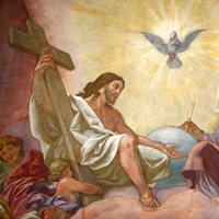 Jesus, God and the Holy Spirit, Franciscan Church of Vien... image thumbnail