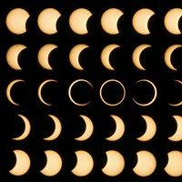 Time-lapse image of a solar eclipse image thumbnail