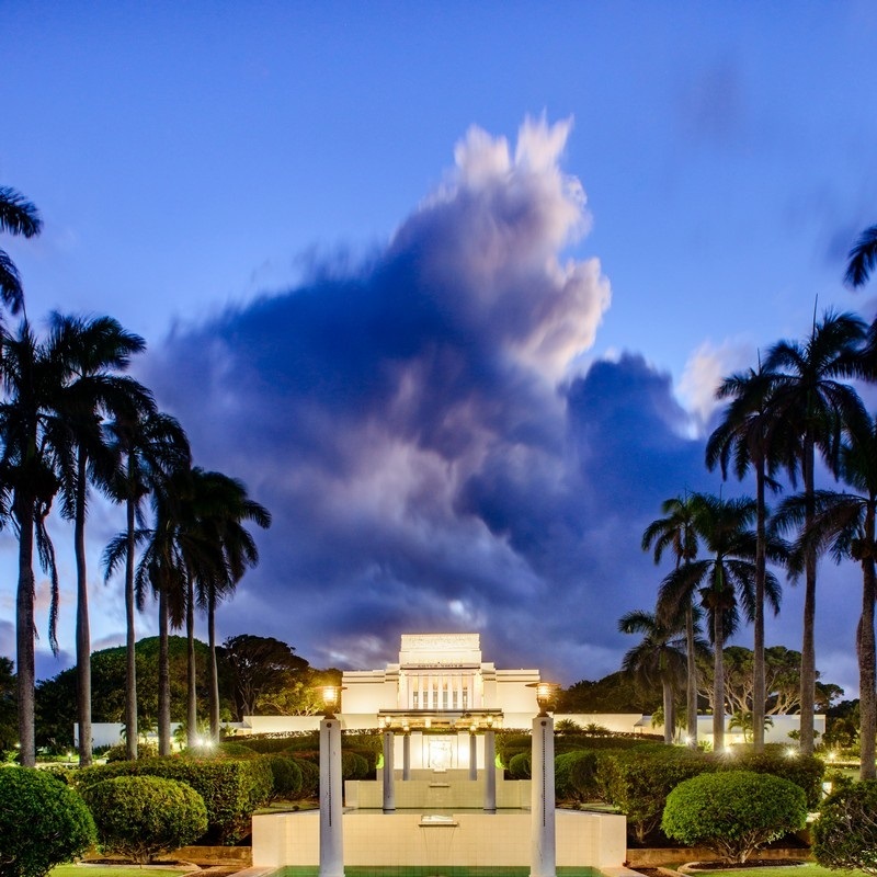 Laie Hawaii Temple Wall Art & Canvas Prints | Laie Hawaii Temple ...