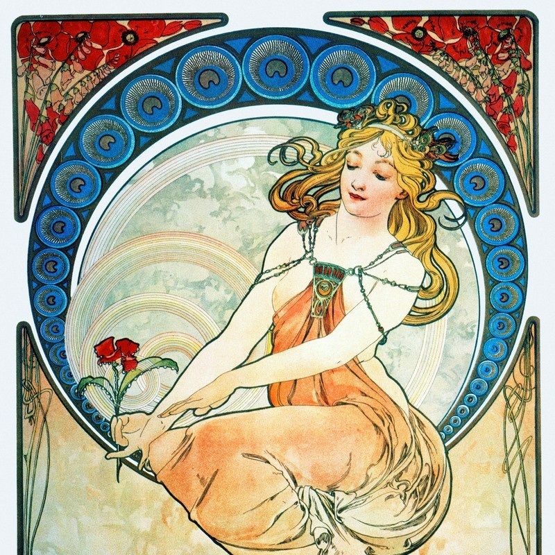 97 Decor Alphonse Mucha Art Print - Art Nouveau Decor, Alfons Mucha Poster, Art  Deco Wall Art, Vintage French Nouveau Advertisement Painting, Fine Art  Posters f…