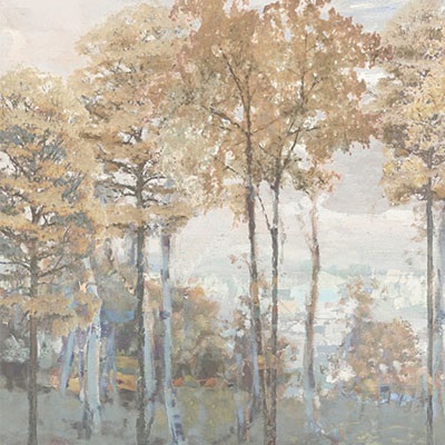 soft painting of autumn trees