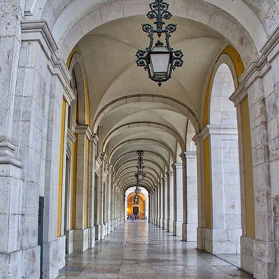 architectural photograph of an archway